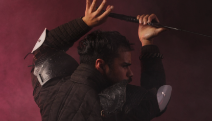 Modelo en Vivo: Caballero medieval